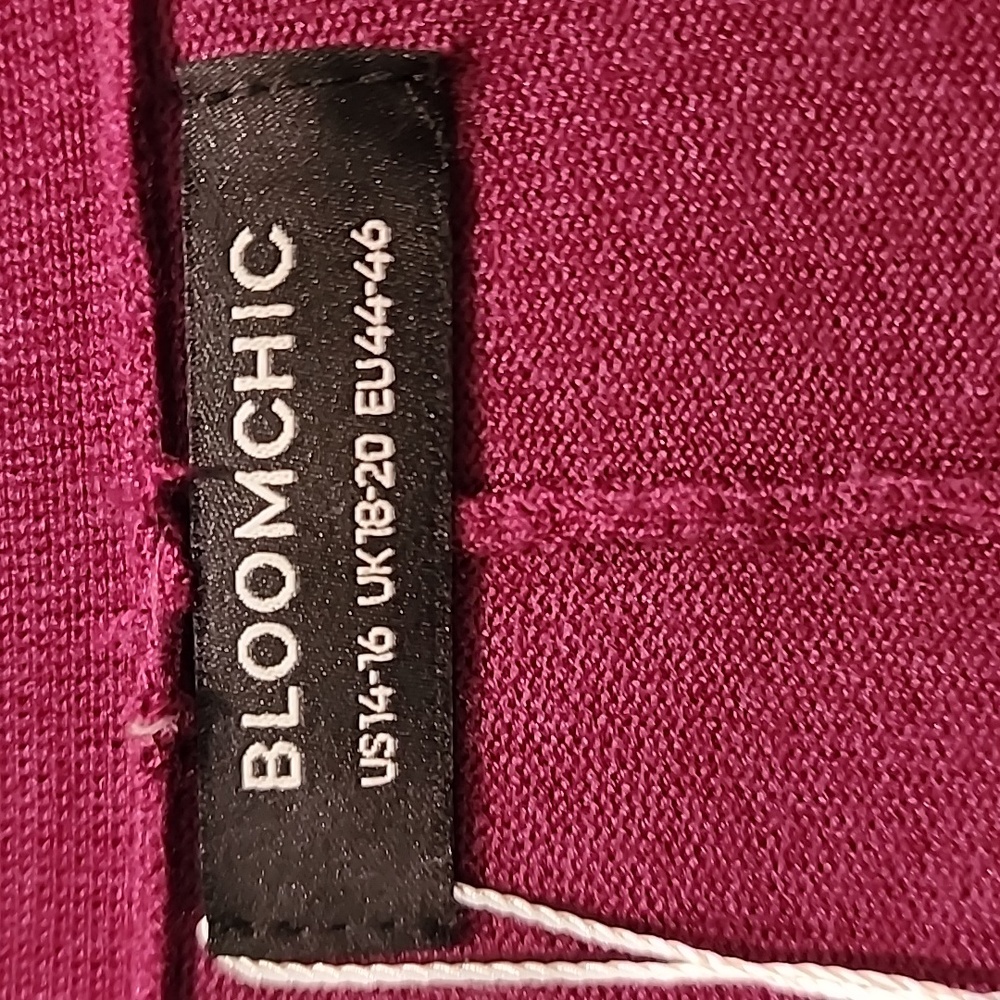 NEW Bloomchic Purple Super Soft Tunic Length Cardigan 1x - Picture 3 of 4